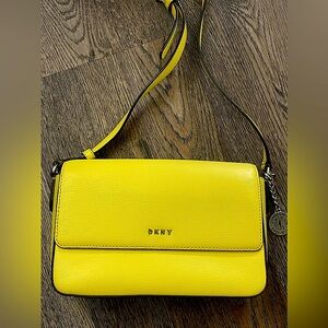 Bright yellow dkny crossbody